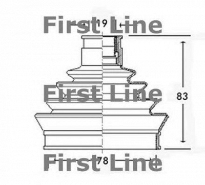 FIRST LINE fcb2344 -  Пыльник, приводной вал